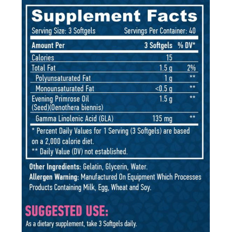 Haya LabsEvening Primrose Oil - Cold Pressed - 500mg