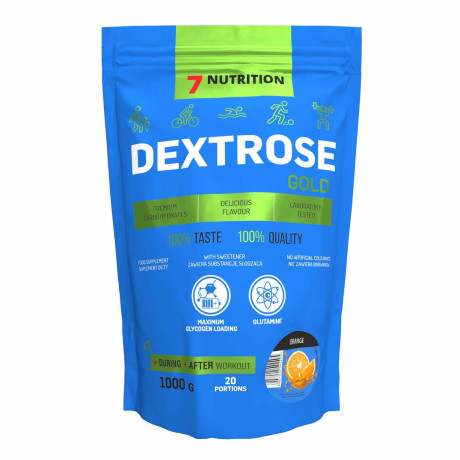 7 NUTRITION DEXTROSE GOLD 1000 G – citrón, PegraStore.cz