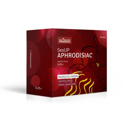 Valavani SexUP Aphrodisiac 5x25ml afrodiziakum pro muže i ženy - 2+1, PegraStore.cz