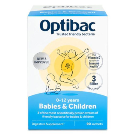 Optibac Babies & Children (Probiotika pro miminka a děti) 90 x 1,5 g sáček, PegraStore