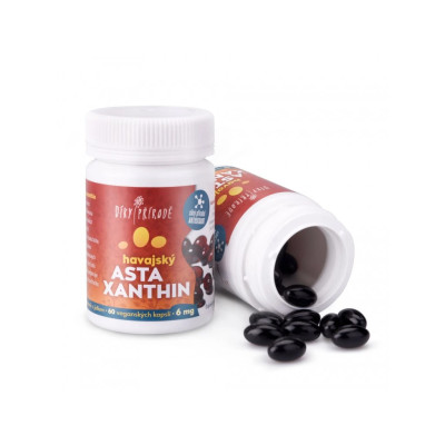 Havajský astaxanthin Vegan 6 mg, 60 kapslí