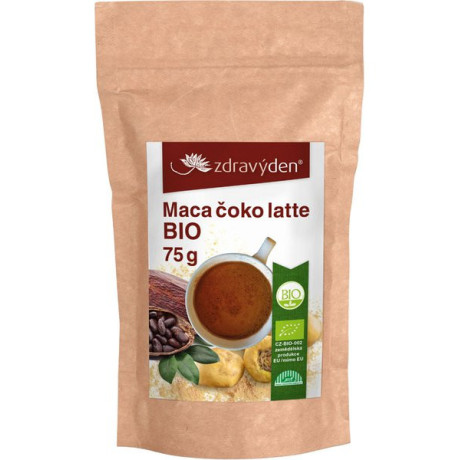 Zdravý den Maca čoko latte BIO 75g. pegrastore.cz