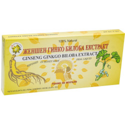 Ženšen s jinanem dvojlaločným 10 x 10 ml (Ženšen & Ginkgo Biloba - Ginseng & Ginkgo Biloba)