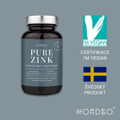 Nordbo Zink Pure 90 kapslí