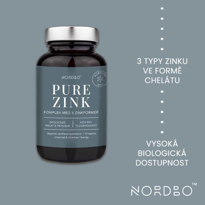 Nordbo Zink Pure 90 kapslí