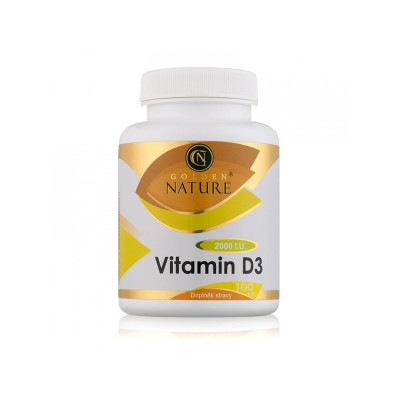 Golden Nature Golden Nature Vitamin D3 2000 I.U. 100 cps, PegraStore.cz