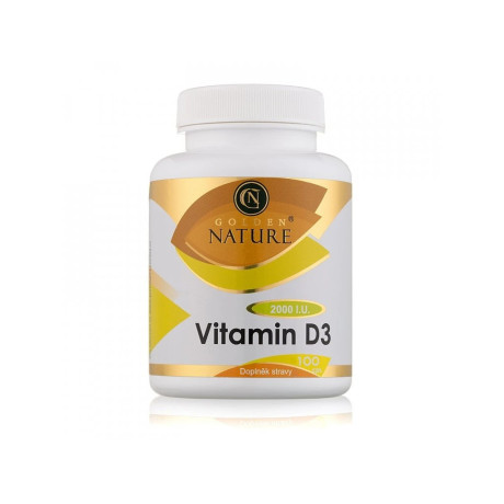 Golden Nature Golden Nature Vitamin D3 2000 I.U. 100 cps, PegraStore.cz