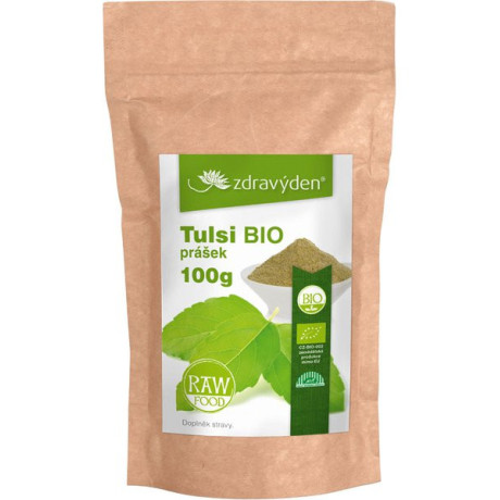 Zdravý den Tulsi BIO prášek 100g, pegrastore.cz