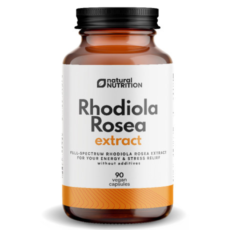 Natural Nutrition Rhodiola Rosea extrakt kapsle, pegrastore.cz