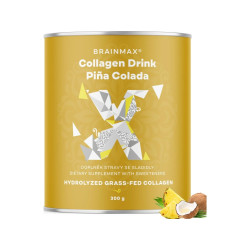 BrainMax Pure Collagen Drink, kolagen nápoj, piña colada, 300 g