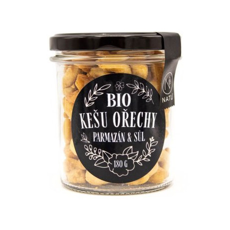 Natu Kešu ořechy s parmezánem a Fleur de Sel BIO 180g