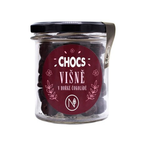 Natu CHOCS Višně v 60% hořké čokoládě 100g