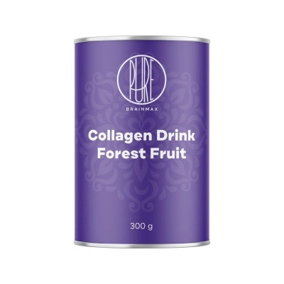 BrainMax Pure Collagen Drink, kolagen nápoj, lesní ovoce 300 g