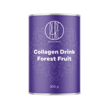 BrainMax Pure Collagen Drink, kolagen nápoj, lesní ovoce 300 g