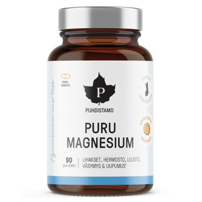 Puhdistamo Puru Magnesium 90 Rozpustných Tablet Pomeranč | PegraStore