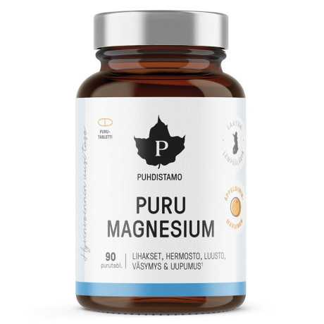 Puhdistamo Puru Magnesium 90 Rozpustných Tablet Pomeranč | PegraStore