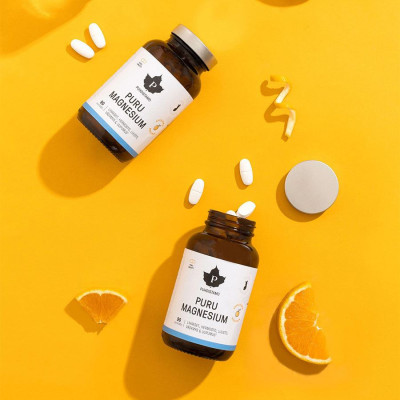Puhdistamo Puru Magnesium 90 Rozpustných Tablet Pomeranč | PegraStore