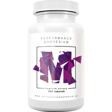 BrainMax Performance Magnesium 1000 mg, 100 kapslí, (Hořčík 200 mg + Vitamín B6), PegraStore.cz