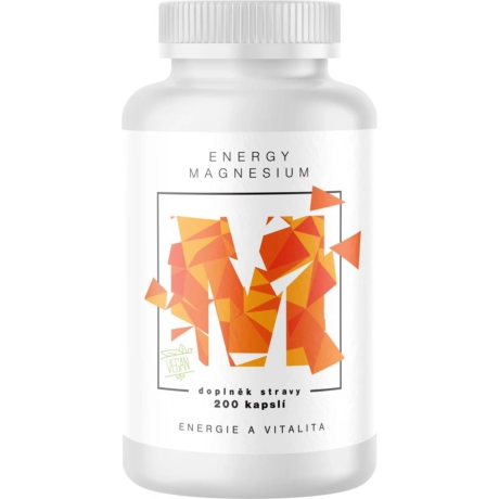 BrainMax Energy Magnesium, 1000 mg, 200 kapslí (Magnesium Malate - Hořcík malát, 164 mg), pegrastore.cz