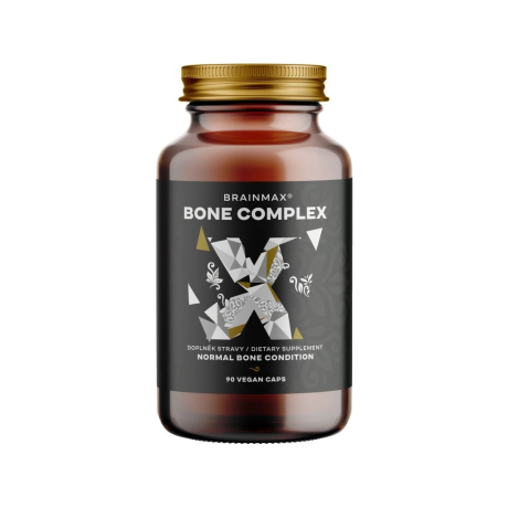 BrainMax Bone Complex, podpora zdraví kostí, 90 rostlinných kapslí, pegrastore.cz