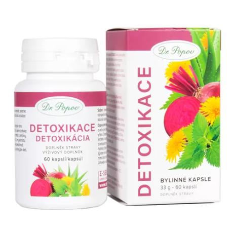 Dr.Popov Bylinné kapsle Detoxikace, 60 kapslí, PegraStore.cz