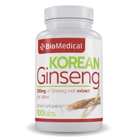 BioMedical Korejský ženšen tablety 100 tbl, PegraStore.cz