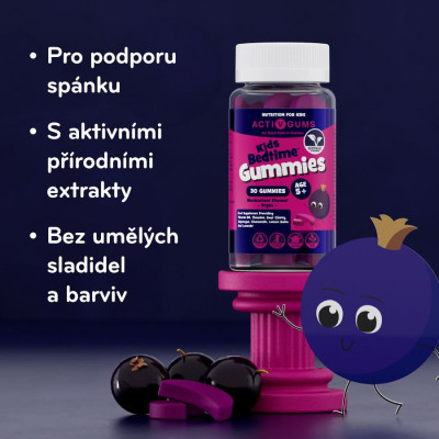 Activ Gums Kids Bedtime Gummies 30 gummies, PegraStore.cz