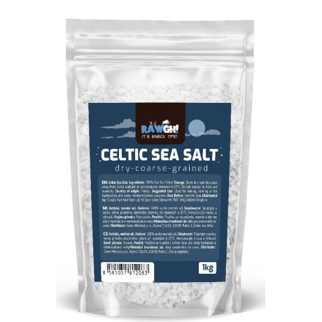 Keltská mořská sůl hrubozrnná suchá 1kg, PegraStore.cz