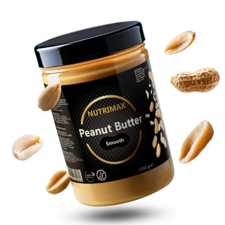NutriMax Peanut Butter Smooth, Arašídové máslo jemné, 1000 g, PegraStore.cz