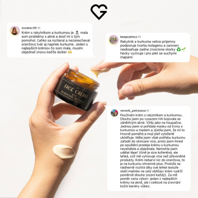 Denní krém s rakytníkem a kurkumou | Přírodní antioxidanty | 50 ml