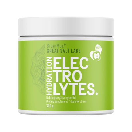 BrainMax Hydration Electrolytes, hydratační elektrolyty, jablko, 30 dávek, 300 g, PegraStore.cz
