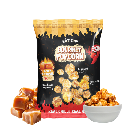 Hot chip Popcorn Spicy Caramel 120 g, PegraStore.cz