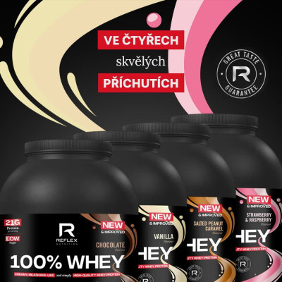 Reflex Nutrition 100% Whey Protein – vysoce kvalitní syrovátkový protein s BCAA