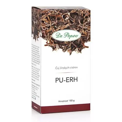 Dr. Popov Pu-Erh, polofermentovaný čaj, 100 g, PegraStore.cz