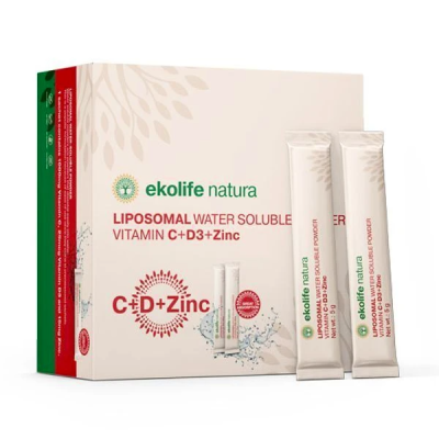 Ekolife Natura Liposomal Vitamin C + D3 + Zinc 21x5 g (105 g), PegraStore.cz