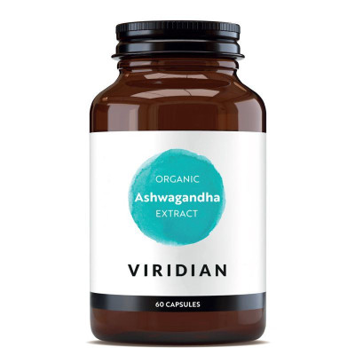 Viridian Ashwagandha Extract 60 kapslí Organic. PegraStore.cz
