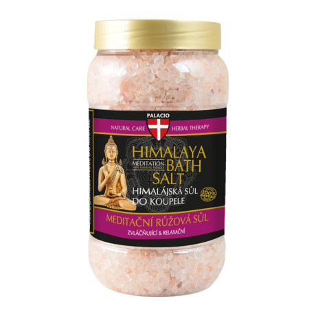 PALACIO Himalájská meditační koupelová sůl, růžová, 1200 g, PegraStore.cz