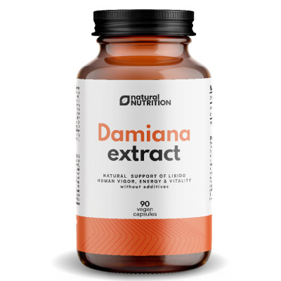 Natural Nutrition Damiana extrakt kapsle 90 caps., PegraStore.cz
