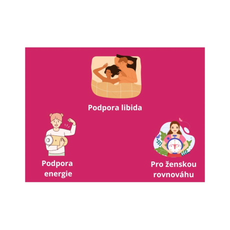 Královské Libido pro ženy – Maca + Ženšen | Vitalita & hormonální rovnováha
