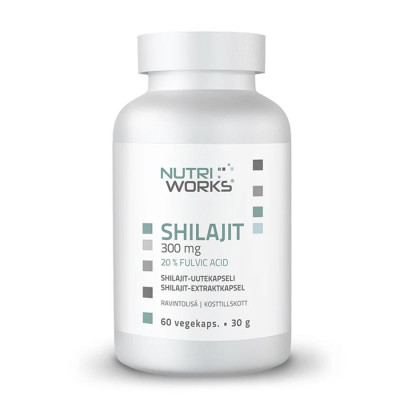 NutriWorks Shilajit 300mg 60 kapslí, PegraStore.cz