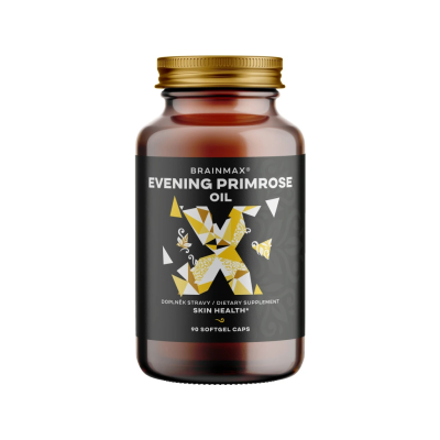 BrainMax Primrose oil, pupálkový olej, 90 rostlinných softgelových kapslí, PegraStore.cz