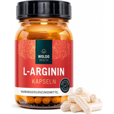 WoldoHealth L-Arginin HCL 120 kapslí, PegraStore.cz