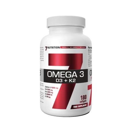 7Nutrition Omega 3 + D3 + K2 – 180 tobolek, PegraStore.cz