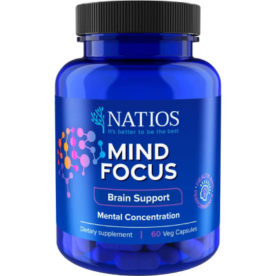 NATIOS Mind Focus, 60 veganských kapslí, PegraStore.cz