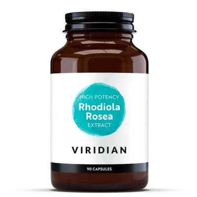 Viridian Rhodiola Rosea Maximum Potency 90 kapslí | Adaptogen proti stresu