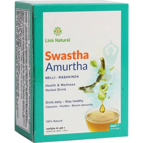 Link Natural Swastha Amurtha – bylinný nápoj (7×4 g), pegrastore.cz