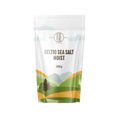 BrainMax Pure Celtic Sea Salt, Moist, Keltská mořská sůl, vlhká, 2000 g, PegraStore.cz