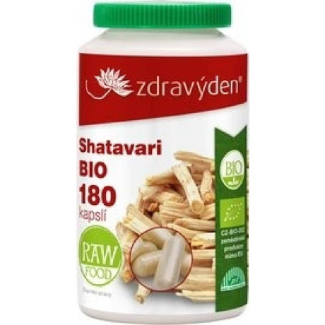 Zdravý den Shatavari BIO 180 kapslí – přírodní podpora ženské vitality, PegraStore.cz