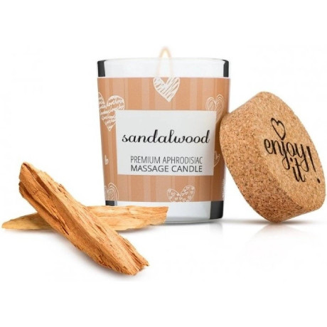 Masážní svíčka MAGNETIFICO Enjoy it! Sandalwood 70 ml – orientální vůně a feromony
