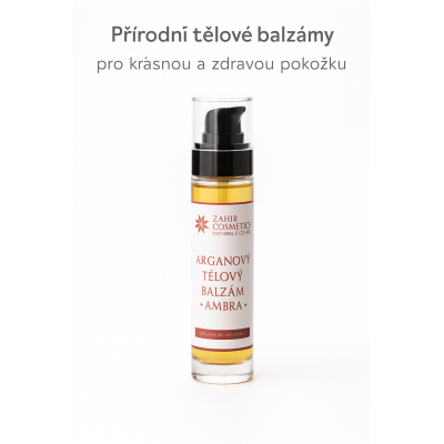 ZAHIR Arganový tělový balzám - AMBRA 50 ml, Pegrastore.cz